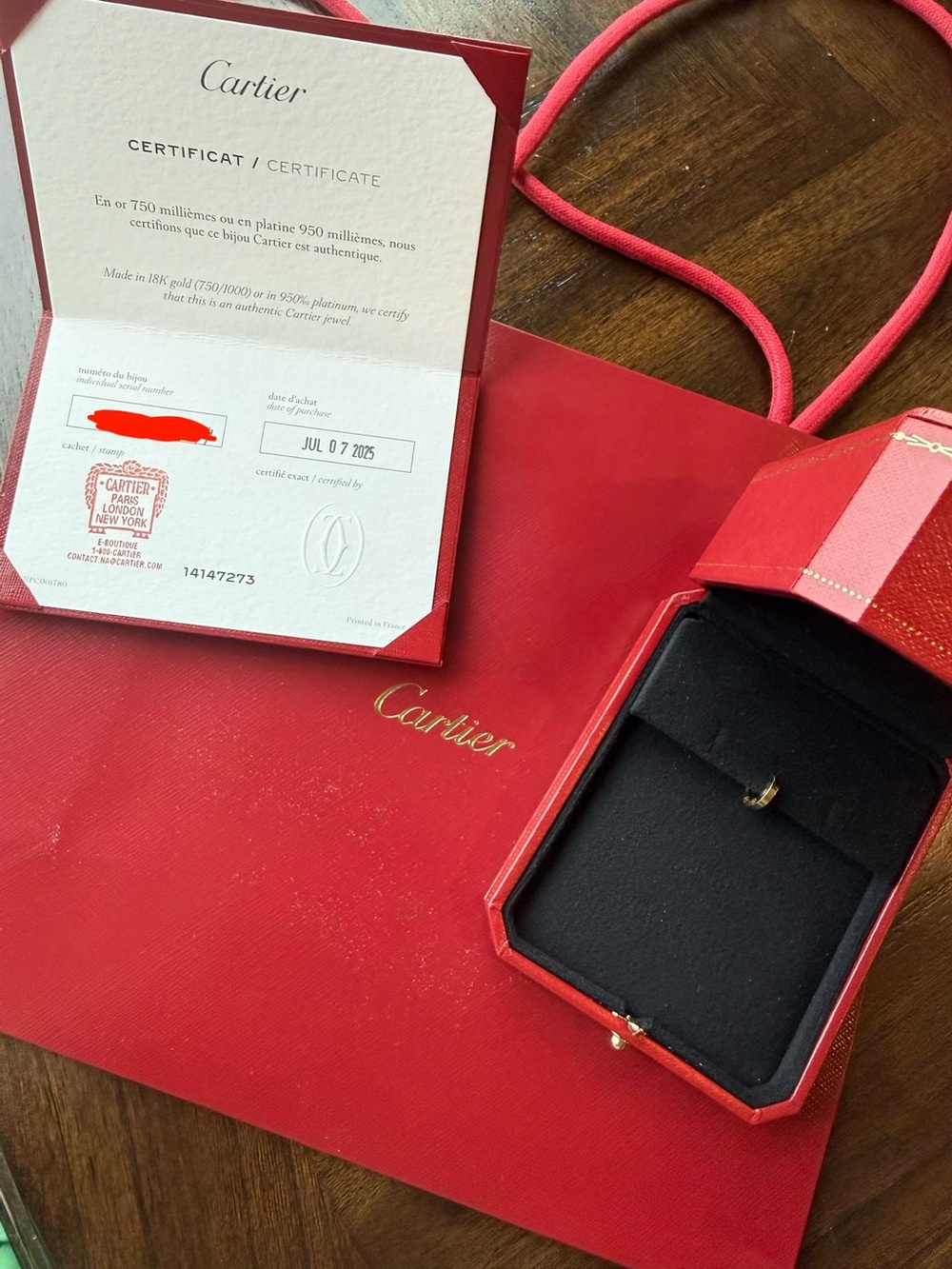 Cartier Single Love Hoop